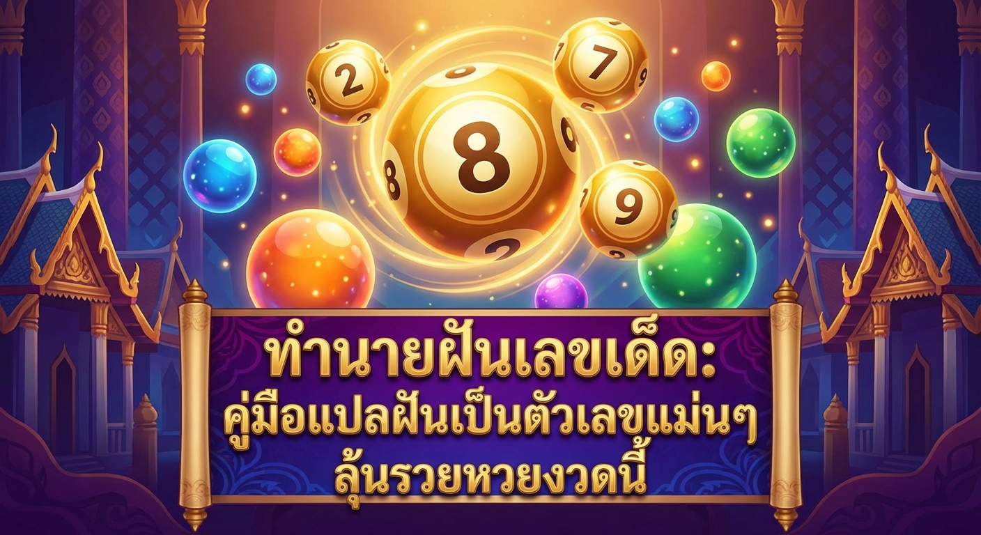 ทำนายฝันเลขเด็ด คู่มือแปลฝันเป็นตัวเลขแม่นๆ ลุ้นรวยหวยงวดนี้