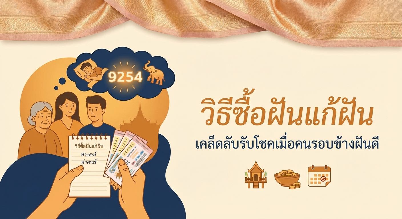 วิธีซื้อฝันแก้ฝัน เคล็ดลับรับโชคเมื่อคนรอบข้างฝันดี